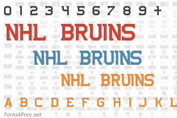 NHL Bruins Font