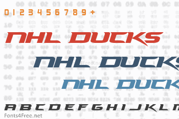 NHL Ducks Font