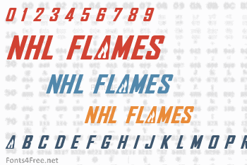 NHL Flames Font