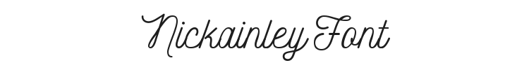 Nickainley Font Preview