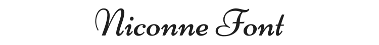 Niconne Font Preview