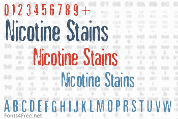 Nicotine Stains Font