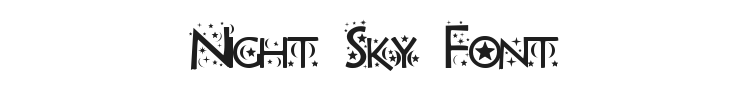 Night Sky Font