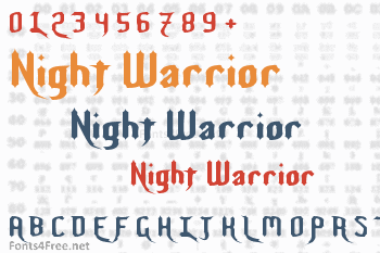 Night Warrior Font