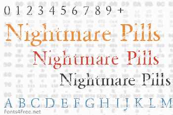 Nightmare Pills Font