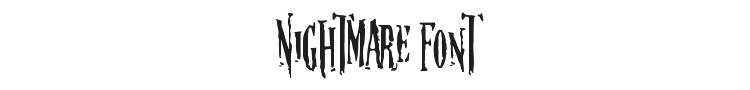 Nightmare Font Preview