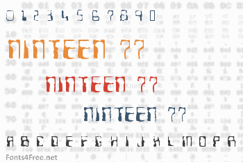 Ninteen 77 Font