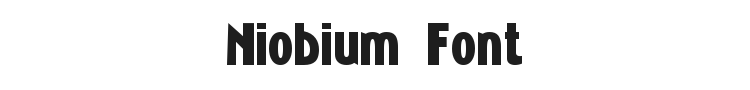Niobium Font Preview