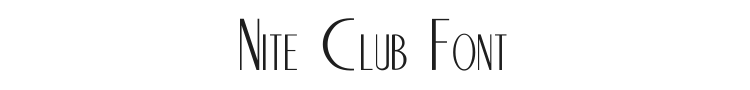 Nite Club Font