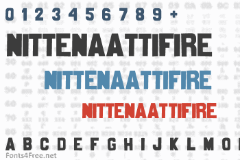 Nittenaattifire Font