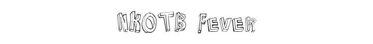 NKOTB Fever Font Preview