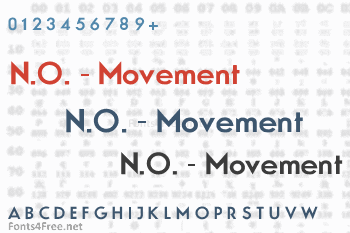 N.O. - Movement Font