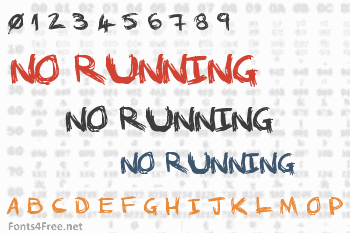 No Running In The Halls Font