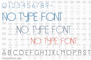 No Type Font