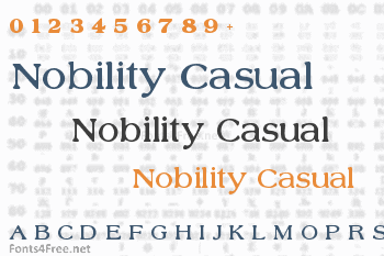Nobility Casual Font