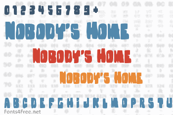 Nobody's Home Font