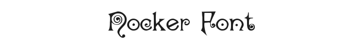 Nocker Font Preview