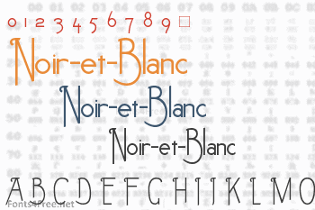 Noir-et-Blanc Font