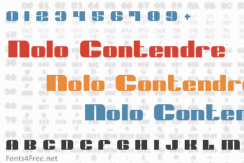 Nolo Contendre Font