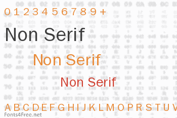 Non Serif Font