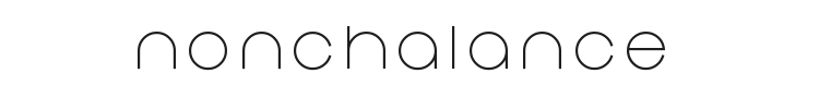 Nonchalance Font Preview