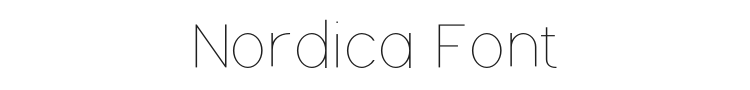 Nordica Font Preview