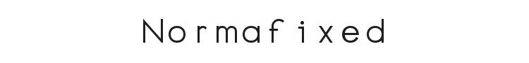 Normafixed Font