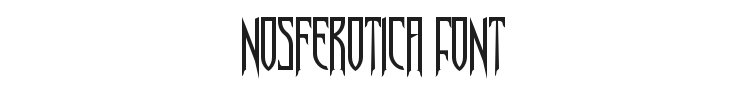 Nosferotica Font Preview