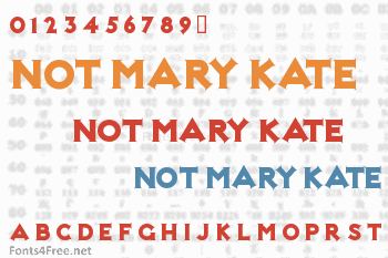 Not Mary Kate Font