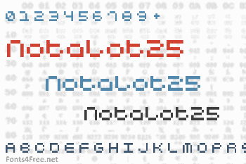 Notalot25 Font