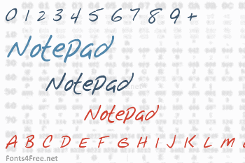 Notepad Font