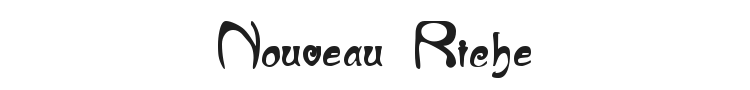 Nouveau Riche Font Preview