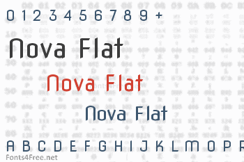 Nova Flat Font