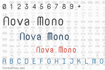 Nova Mono Font