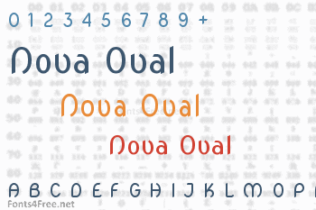 Nova Oval Font