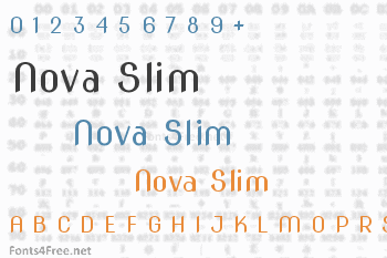 Nova Slim Font