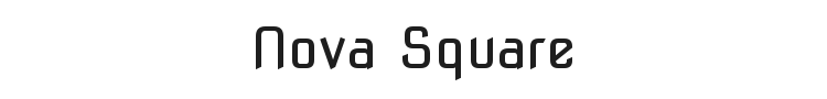 Nova Square Font Preview