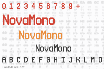 NovaMono Font