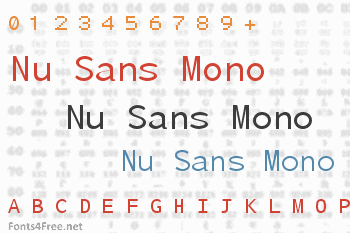 Nu Sans Mono Font