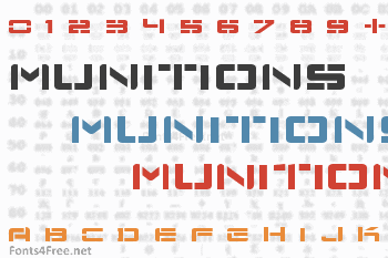 Nu School Munitions Font