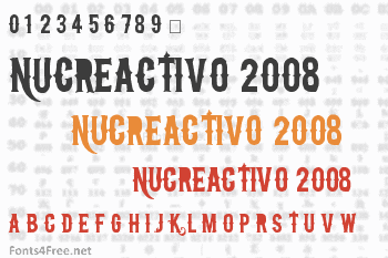 NuCreactivo 2008 Font