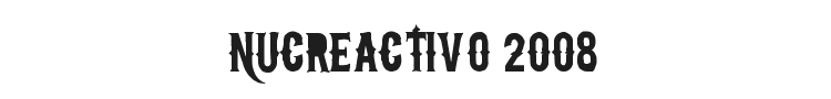 NuCreactivo 2008 Font