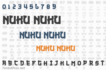 Nuku Nuku Font