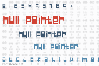 Null Pointer Font