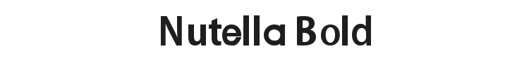 Nutella Bold Font Preview