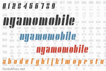 Nyamomobile Font