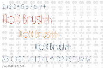 (((o))) Brushhh Font