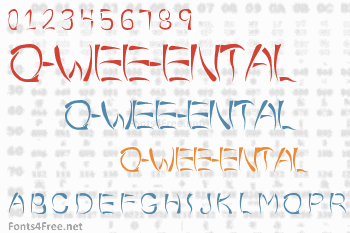 O-Wee-Ental Font