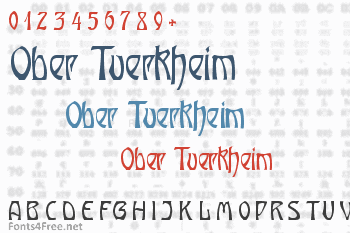 Ober Tuerkheim Font