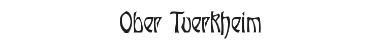 Ober Tuerkheim Font Preview